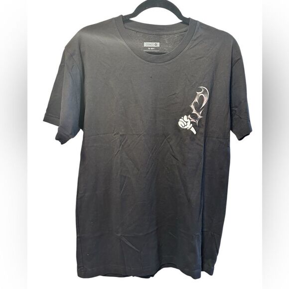 NWOT STANCE Black Short Sleeve Graphic Blades Crew Neck Tee Shirt- Size M - Picture 6 of 8